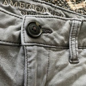 Grey stretchy skinny pants